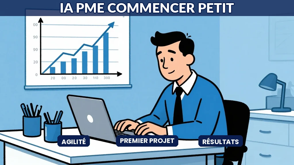 PME utilisant l'IA pour optimiser ses processus métier