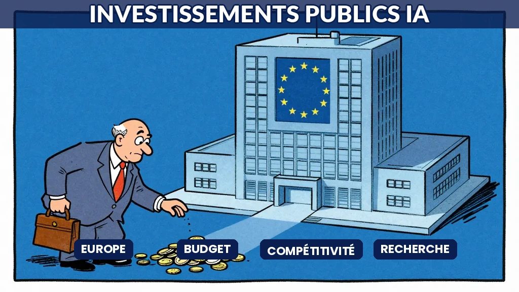 Investissements publics européens en intelligence artificielle et compétitivité face aux géants mondiaux