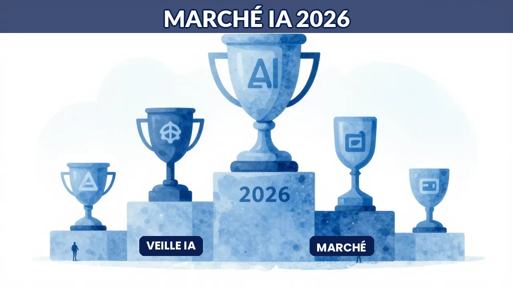 Podium acteurs dominants marché intelligence artificielle 2026