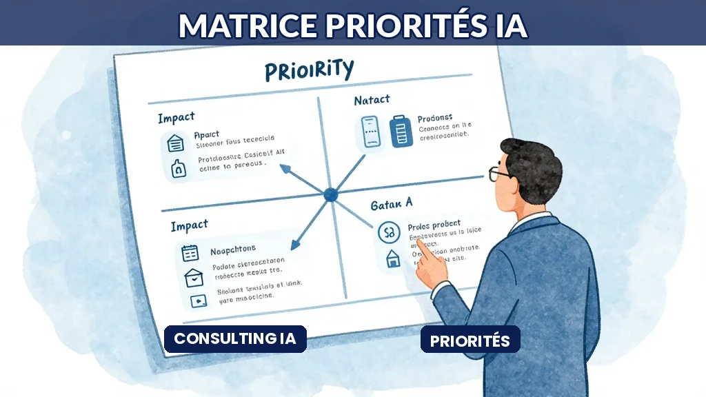 Matrice impact-faisabilité pour prioriser projets IA organisation