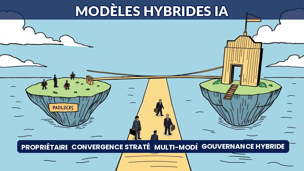 Convergence entre modèles propriétaires et open source dans les stratégies IA des entreprises
