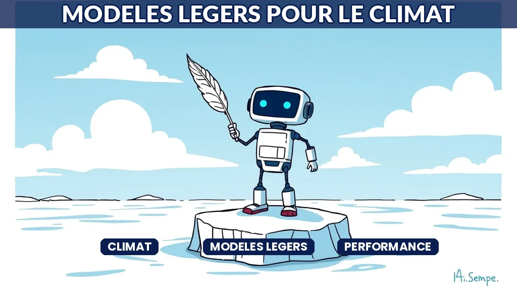** Modèle climatique léger fonctionnant sur un serveur compact avec visualisation de données atmosphériques et indicateurs de performance