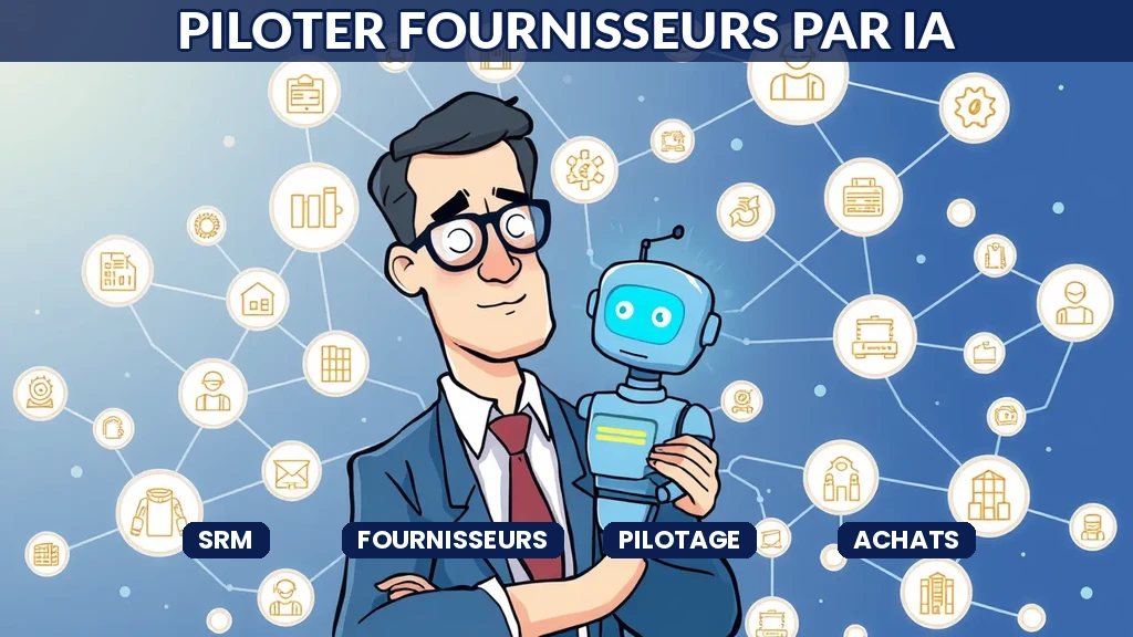 Responsable achats pilotant son réseau de fournisseurs avec assistance IA et connexions numériques