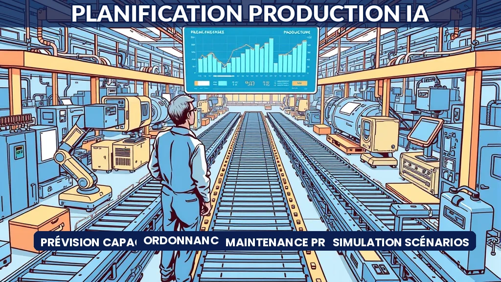 Tableau de bord de planification de capacité de production industrielle piloté par intelligence artificielle