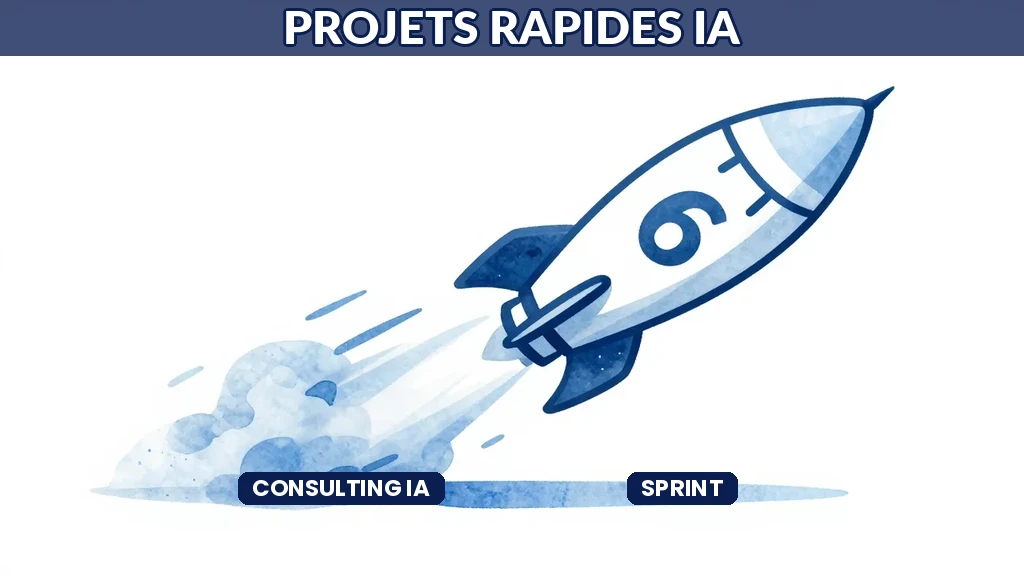 Fusée projet IA rapide résultats six semaines compteur vitesse