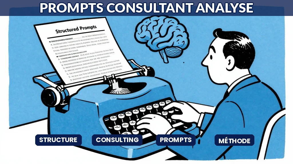 Prompts structurés pour consultants permettant une analyse méthodique avec intelligence artificielle