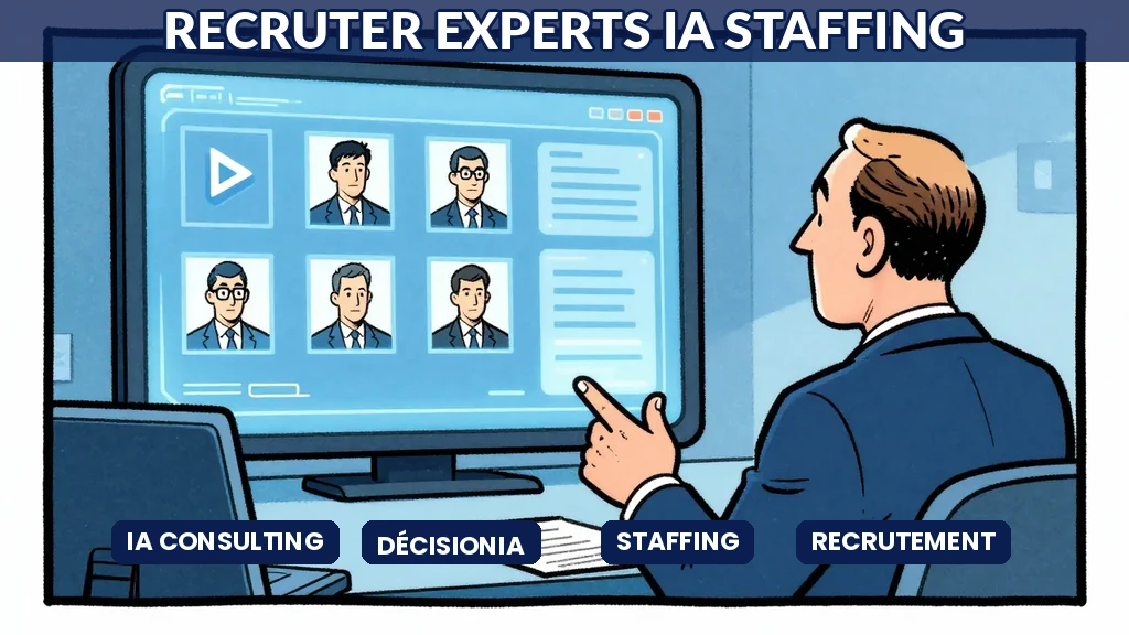 hiring manager reviewing AI expert profiles