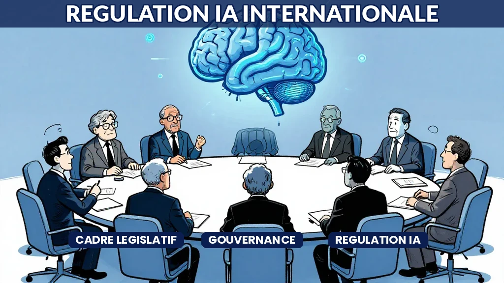 Carte mondiale illustrant les différentes approches de régulation de lintelligence artificielle par région