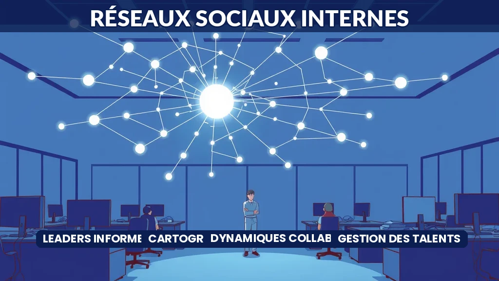 Cartographie IA des réseaux sociaux internes révélant les leaders informels dans une organisation