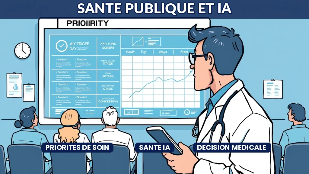 Interface IA aidant des professionnels de santé à prioriser les soins dans un hôpital public