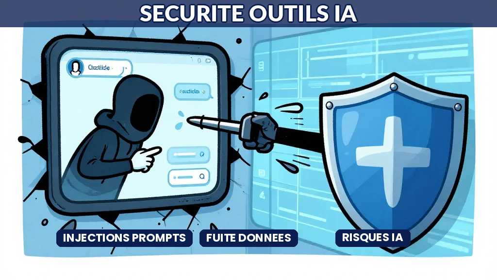 Schéma illustrant les vecteurs dattaque par injection de prompt et fuite de données dans les outils dintelligence artificielle