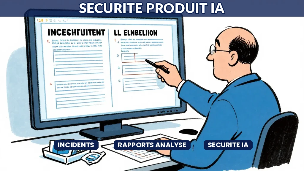 Interface IA analysant des rapports dincidents produit avec visualisation des tendances de sécurité