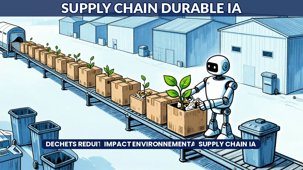 Chaîne logistique durable optimisée par intelligence artificielle avec réduction des déchets et empreinte carbone diminuée