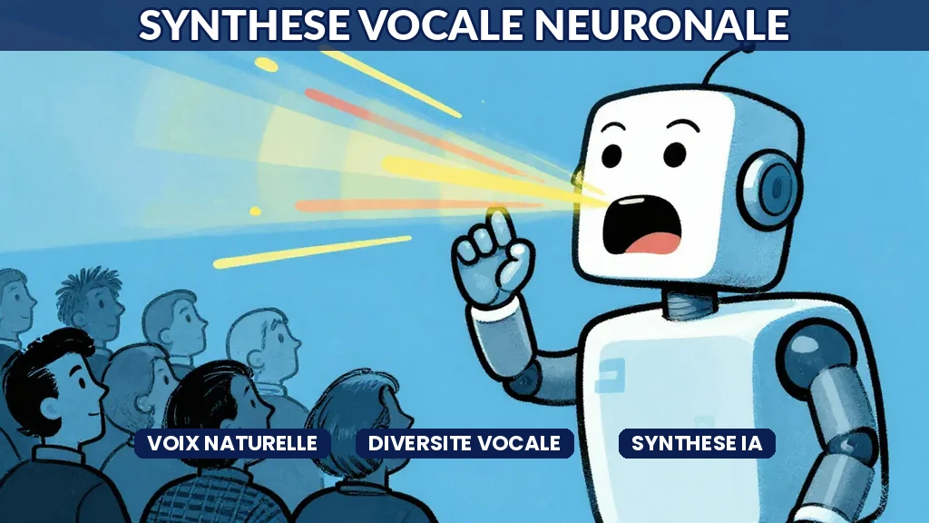 Ondes sonores générées par un système de synthèse vocale neuronale pour une application professionnelle en entreprise