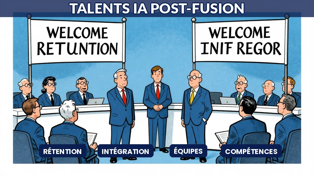 Rétention et intégration des talents en intelligence artificielle après une fusion acquisition