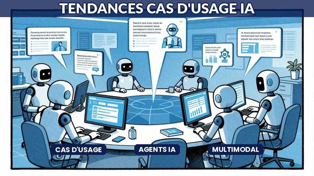 Agents IA autonomes interagissant avec des interfaces multimodales en entreprise