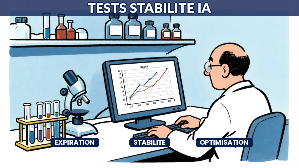 Courbes de stabilité analysées par intelligence artificielle pour optimiser les durées dexpiration produit