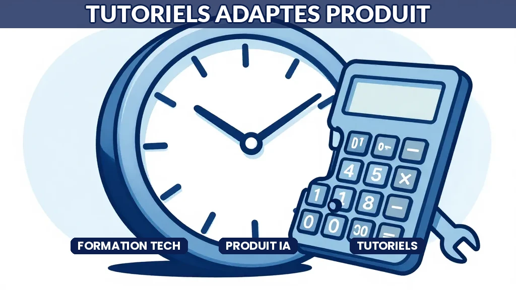 Écran affichant un tutoriel technique généré par IA adapté au modèle de produit et au niveau utilisateur