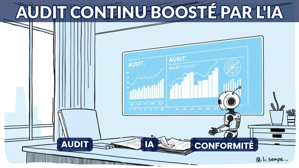 Illustration d'un audit continu automatisé par intelligence artificielle