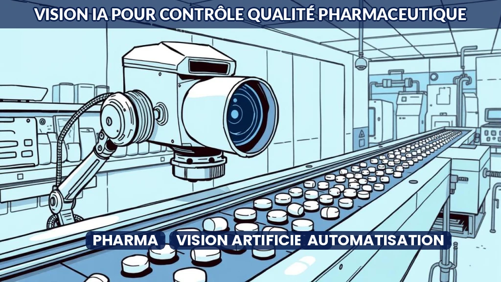 Système de vision artificielle inspectant des comprimés pharmaceutiques