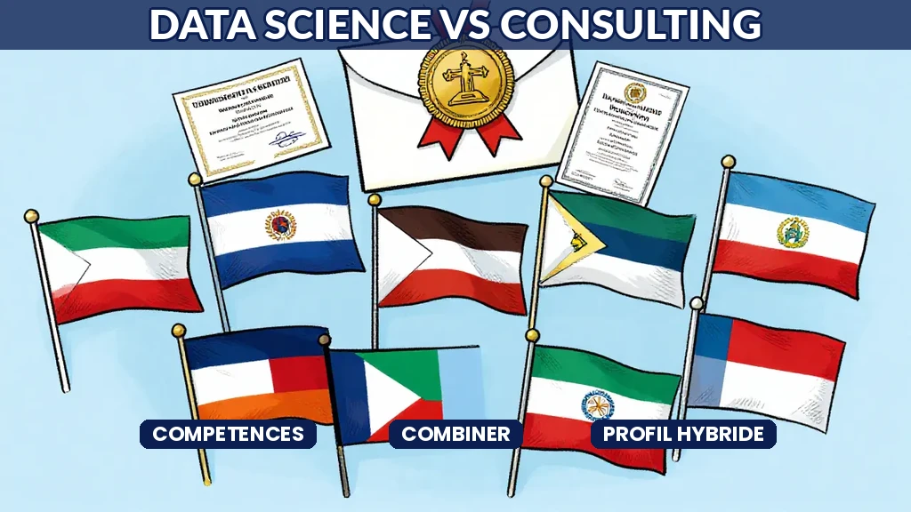 Illustration IA Data science vs consulting
