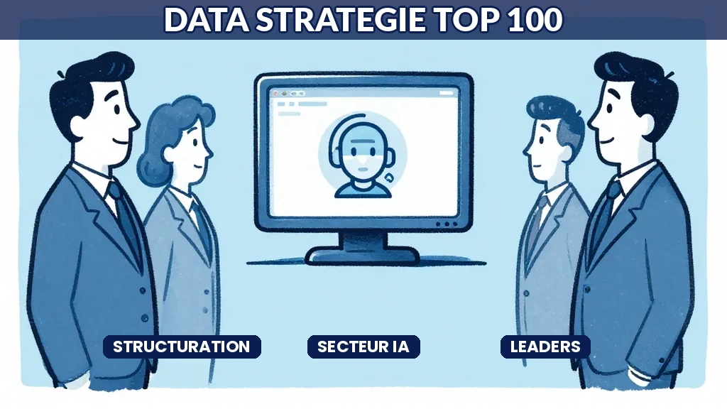 Schéma de structuration data stratégie montrant les architectures de données des entreprises leaders du secteur pour leurs projets IA