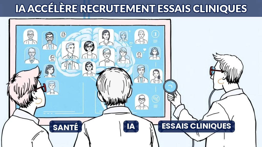 Illustration d'un algorithme sélectionnant des profils de patients pour un essai clinique.