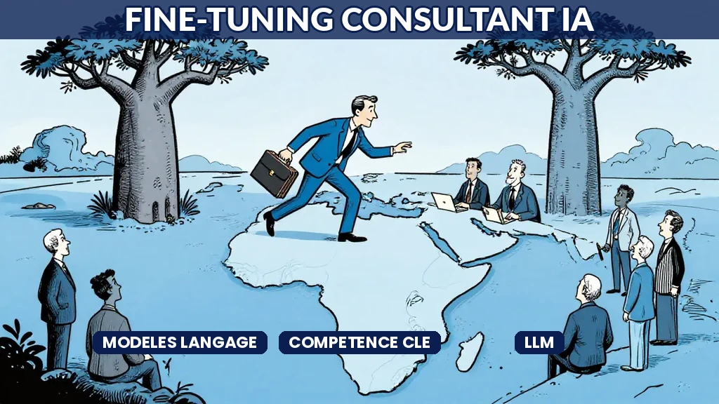 Illustration IA Fine-tuning consultant IA