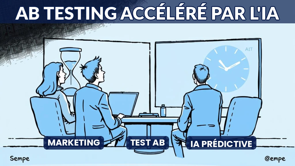 Illustration d'un test AB accéléré par intelligence artificielle