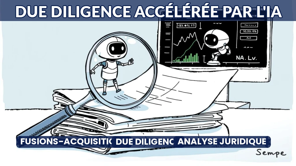 Illustration d'un dossier juridique analysé par une intelligence artificielle.