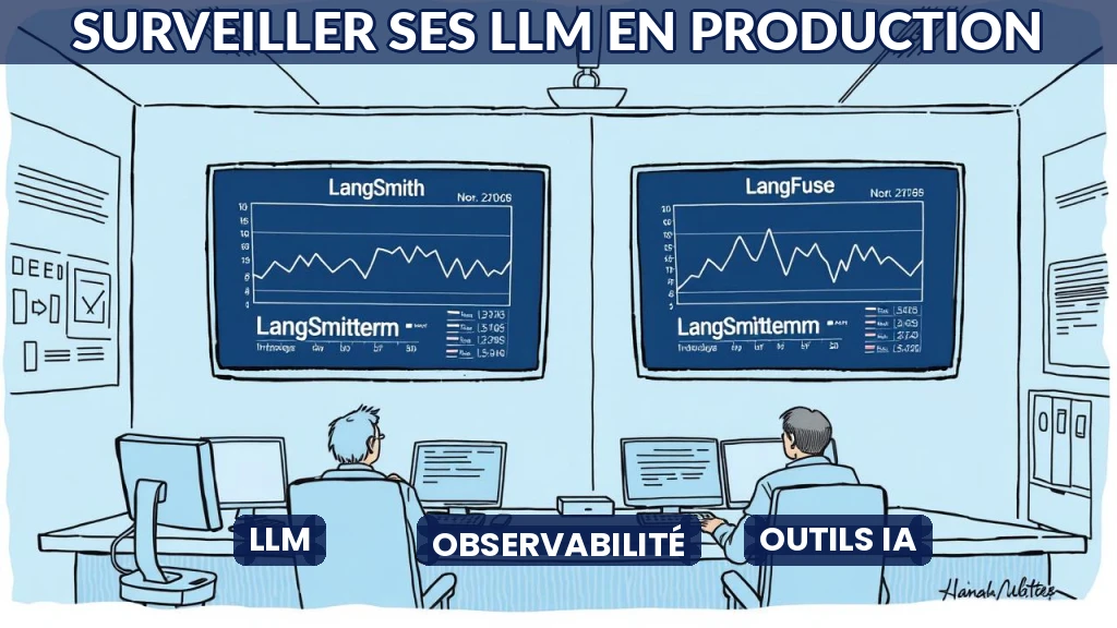 Interface de surveillance de modèles d'IA avec graphiques et logs.