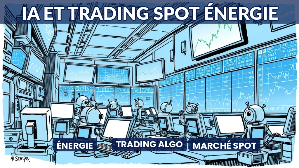 Illustration d'un marché énergétique modélisé par des algorithmes