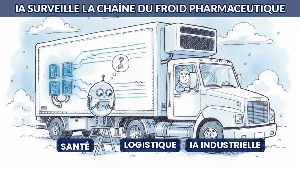 Camion frigorifique surveillé par des capteurs intelligents