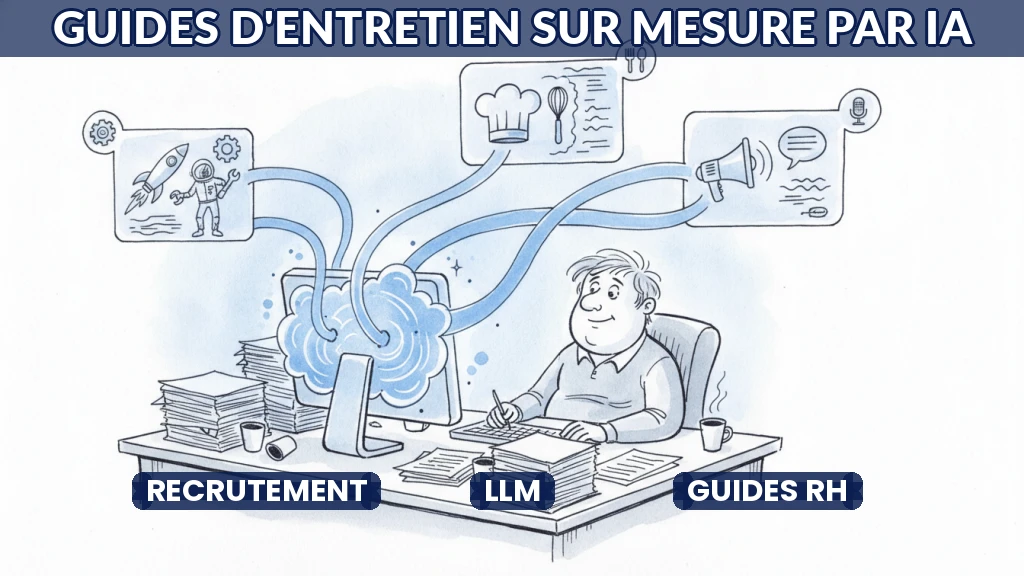 Illustration d'un entretien d'embauche assisté par intelligence artificielle