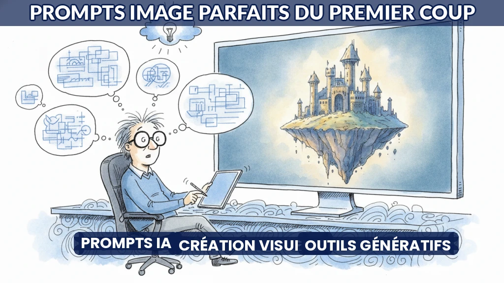 Illustration de prompts image bien rédigés pour l'IA.