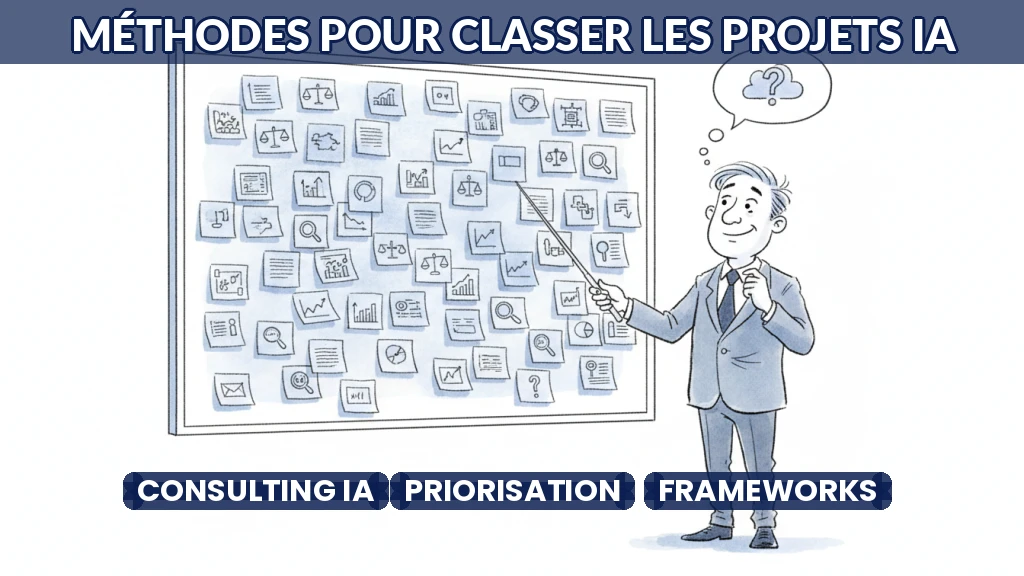 Illustration de cadres méthodologiques pour classer des projets d'intelligence artificielle.